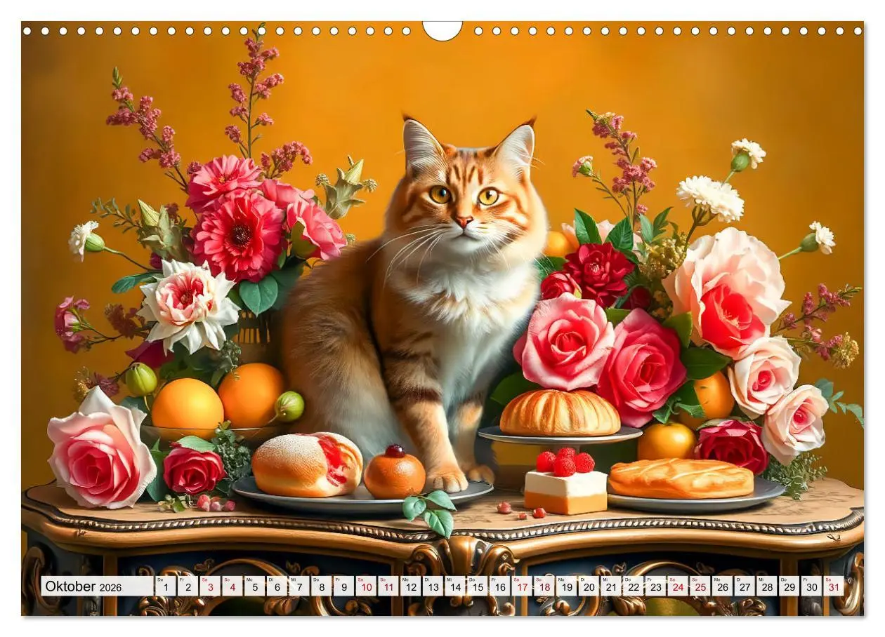 Bild: 9783457253694 | Klassische Katzenporträts - Katzen in opulenten Stillleben...