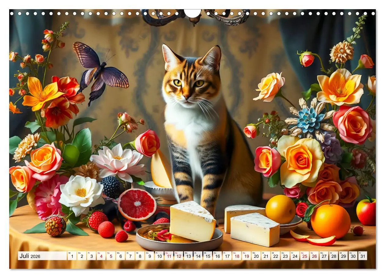 Bild: 9783457253694 | Klassische Katzenporträts - Katzen in opulenten Stillleben...