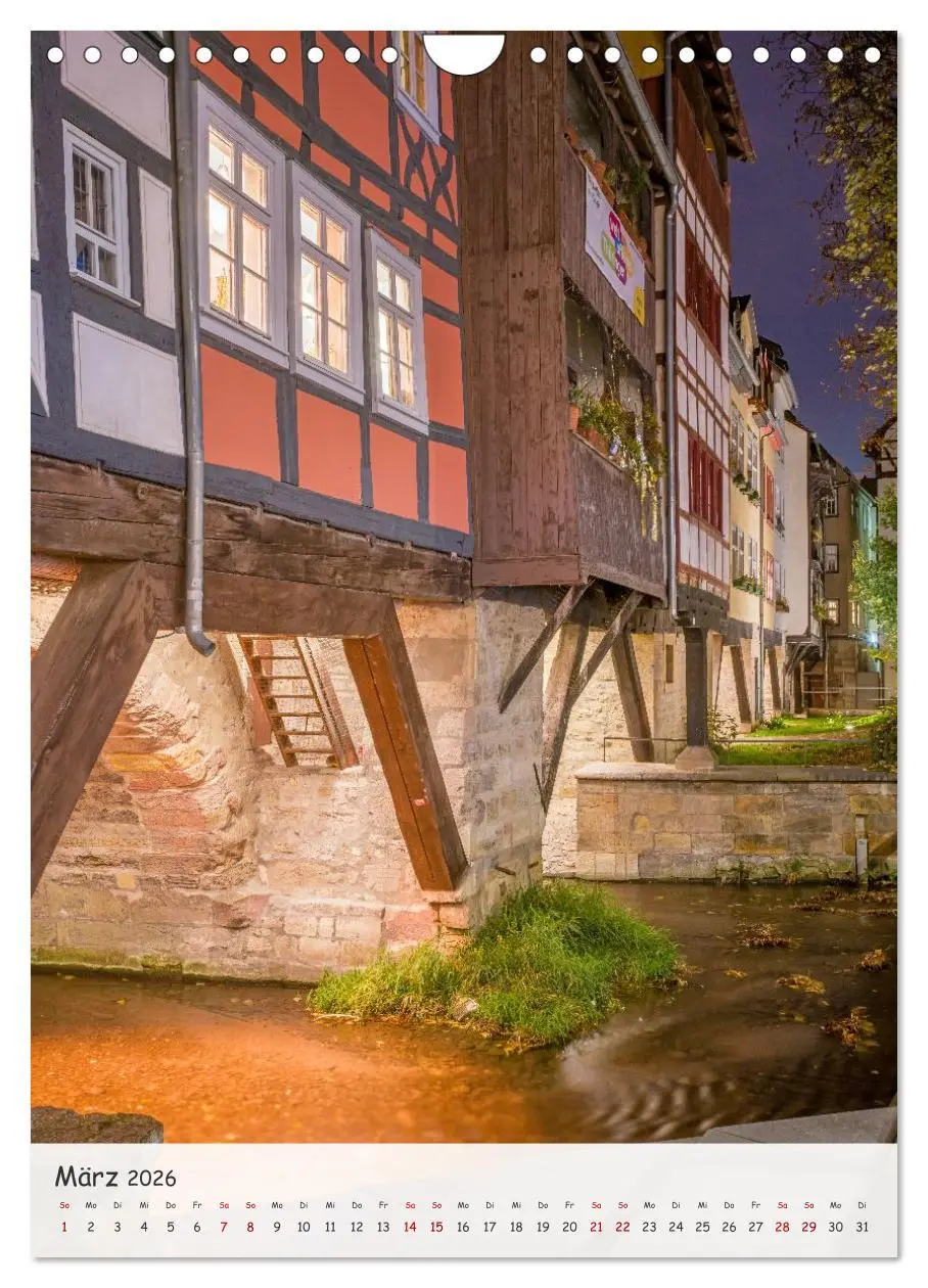 Bild: 9783516583694 | Erfurt - Zwischen Dom und Krämerbrücke (Wandkalender 2026 DIN A4...