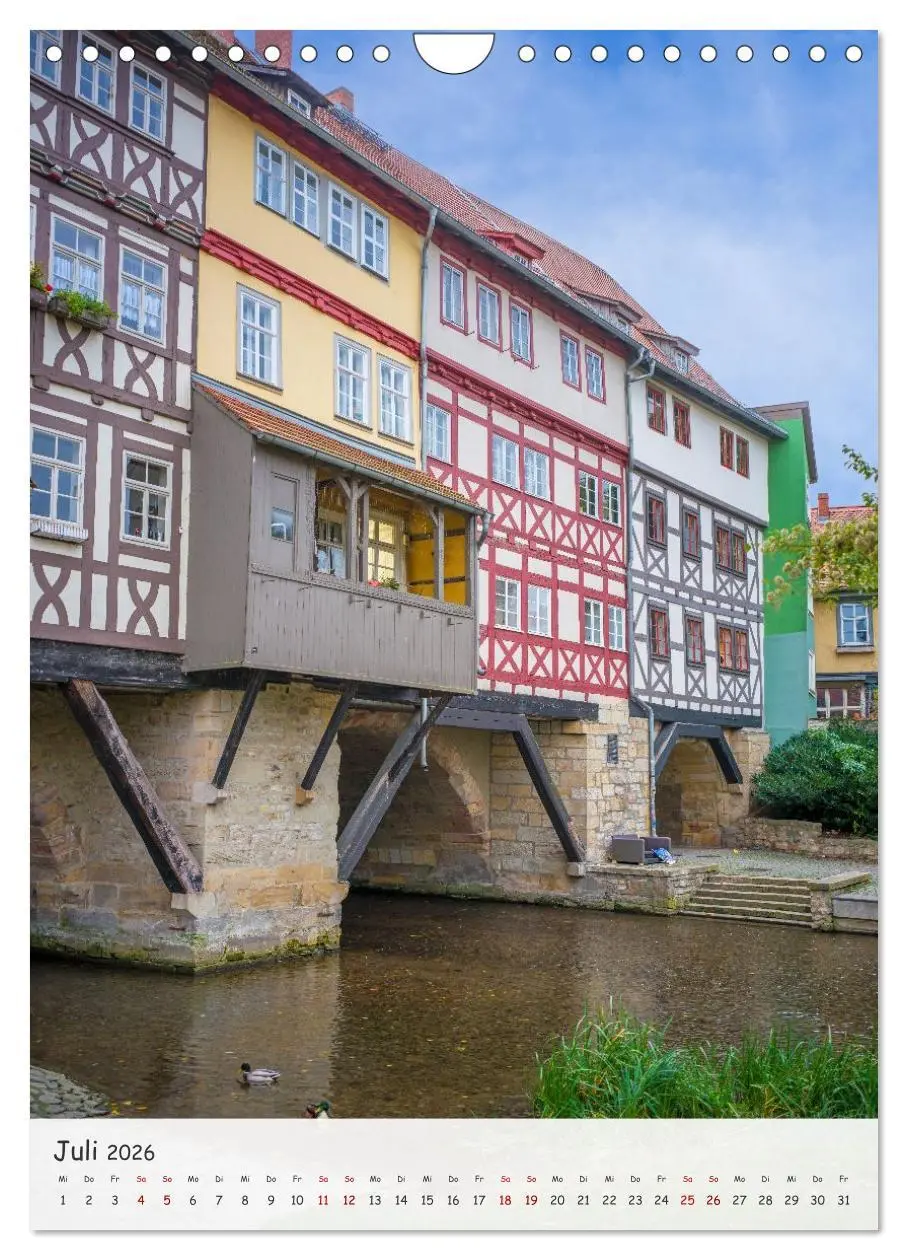 Bild: 9783516583694 | Erfurt - Zwischen Dom und Krämerbrücke (Wandkalender 2026 DIN A4...