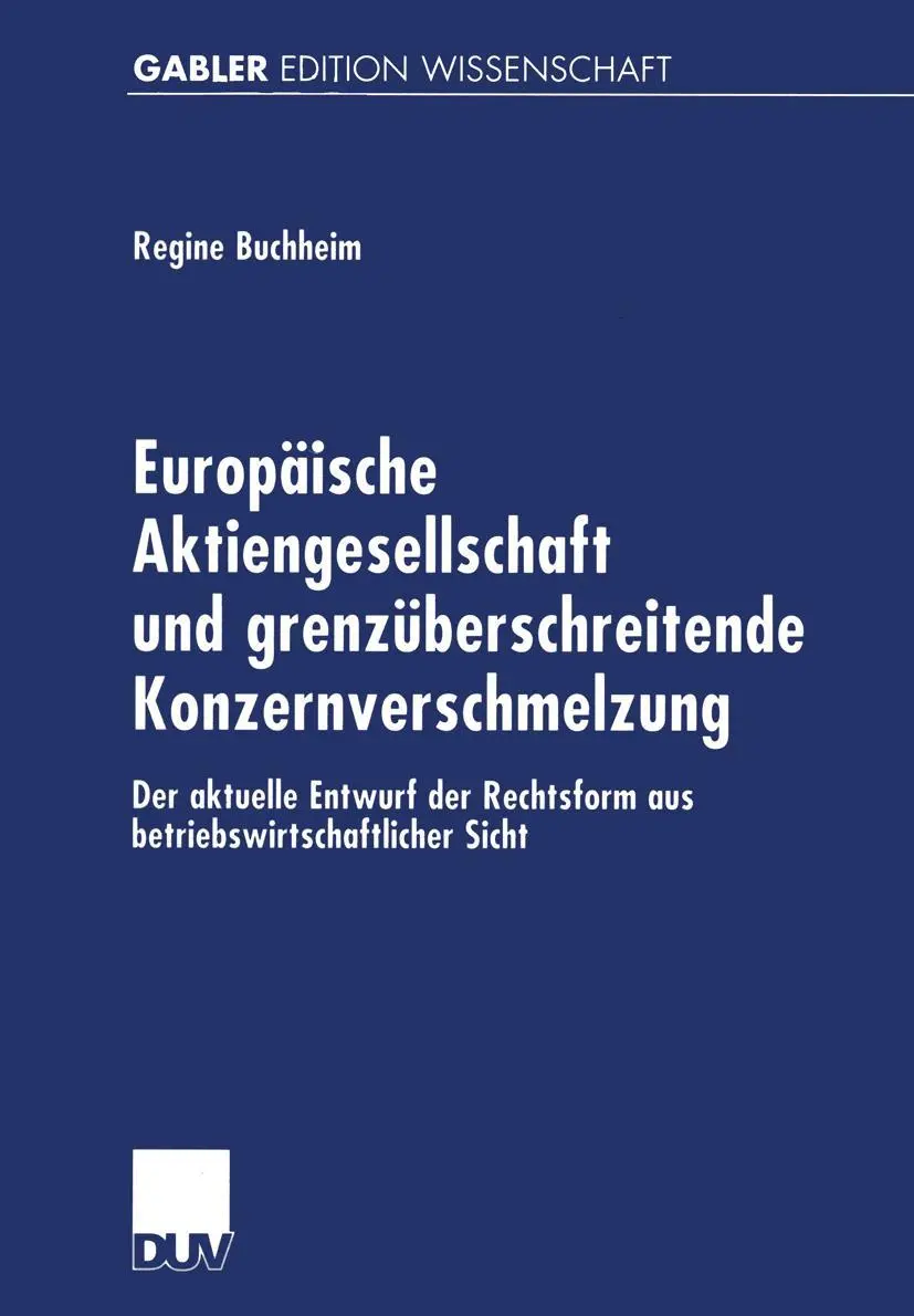 Cover: 9783824473694 | Europäische Aktiengesellschaft und grenzüberschreitende...