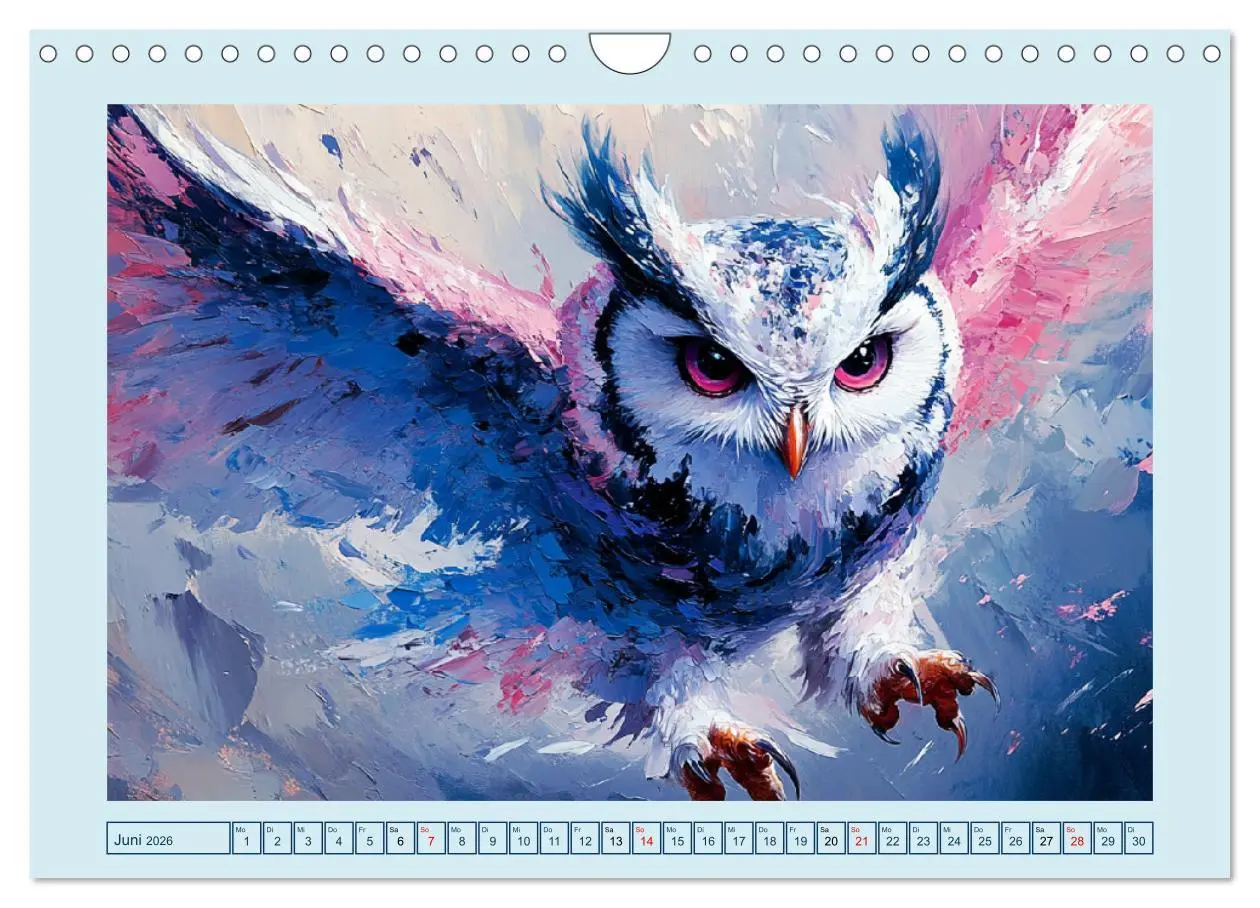 Bild: 9783457313794 | Greifvögel. Majestätische Luftakrobaten in Öloptik (Wandkalender...