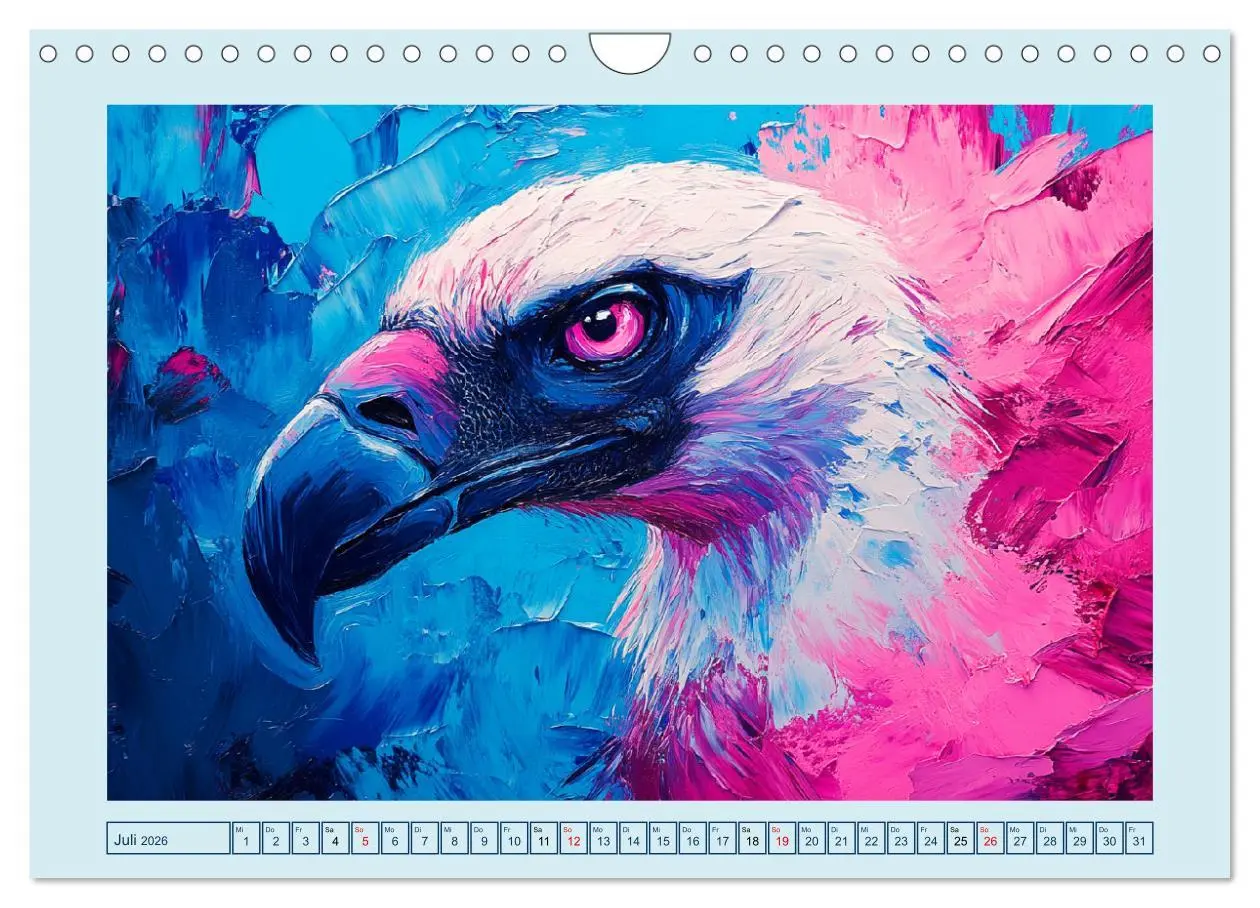 Bild: 9783457313794 | Greifvögel. Majestätische Luftakrobaten in Öloptik (Wandkalender...
