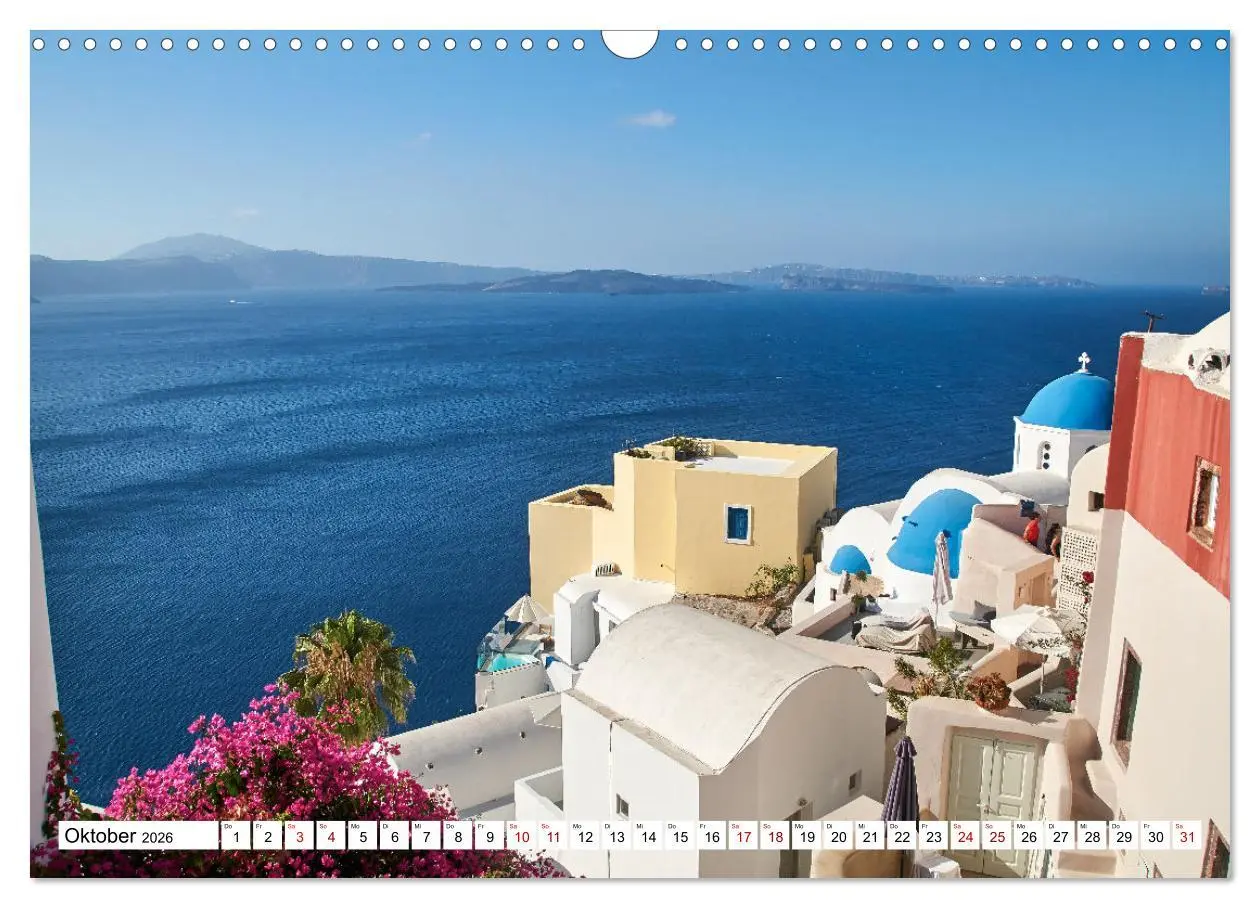 Bild: 9783457623794 | Santorini - Strahlendes Weiß an der Caldera (Wandkalender 2026 DIN...