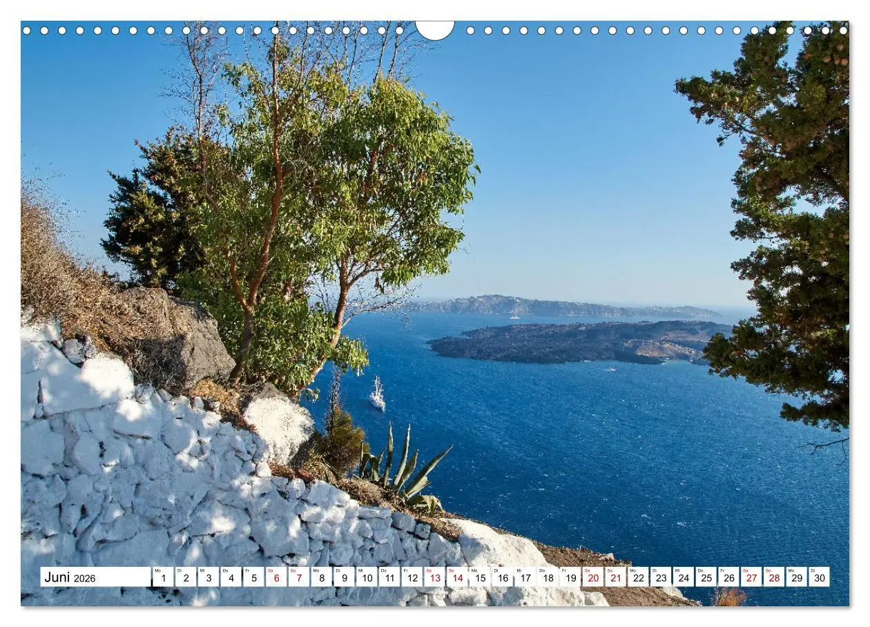 Bild: 9783457623794 | Santorini - Strahlendes Weiß an der Caldera (Wandkalender 2026 DIN...