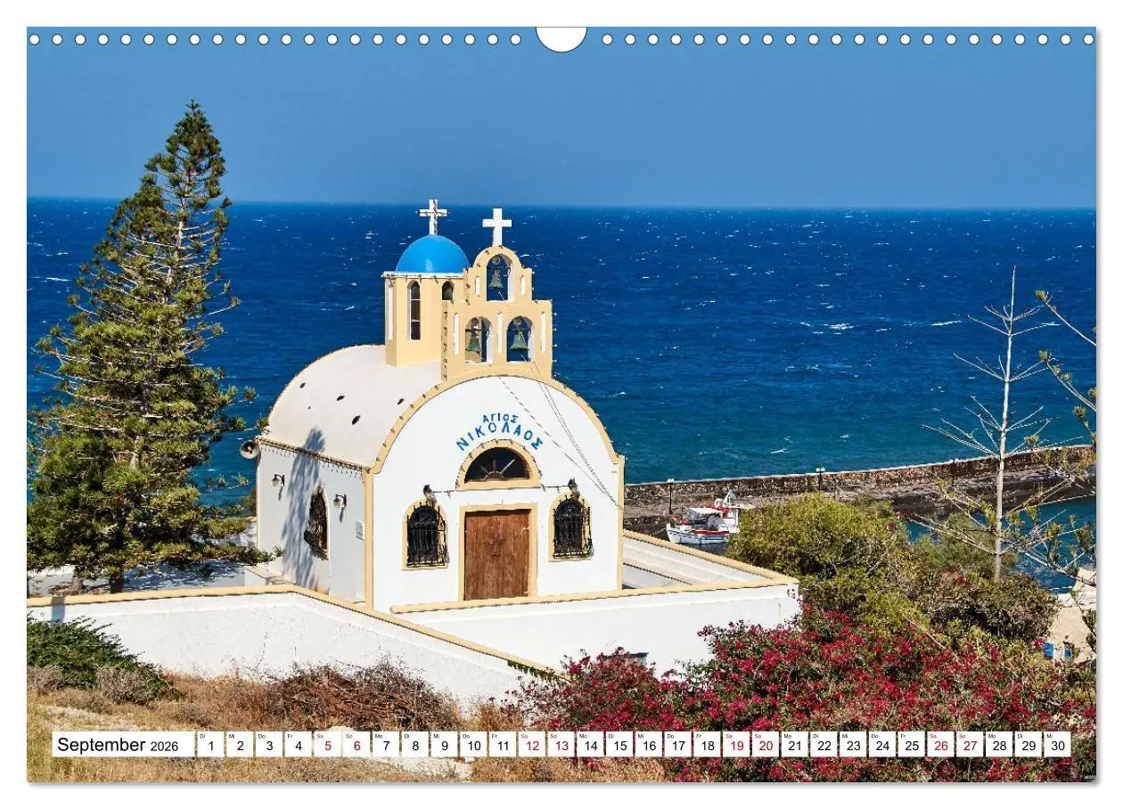 Bild: 9783457623794 | Santorini - Strahlendes Weiß an der Caldera (Wandkalender 2026 DIN...
