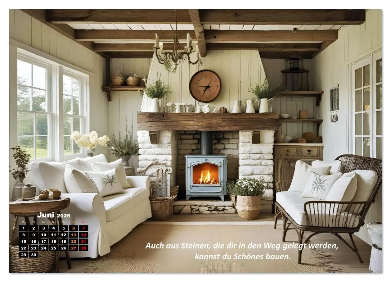 Bild: 9783516643794 | Cottage und Landleben (Wandkalender 2026 DIN A2 quer), CALVENDO...