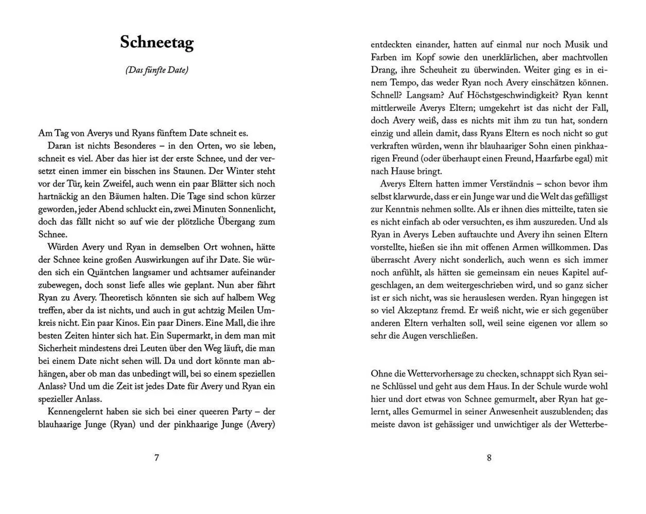 Rückseite: 9783737343794 | Ryan und Avery | David Levithan | Taschenbuch | 320 S. | Deutsch