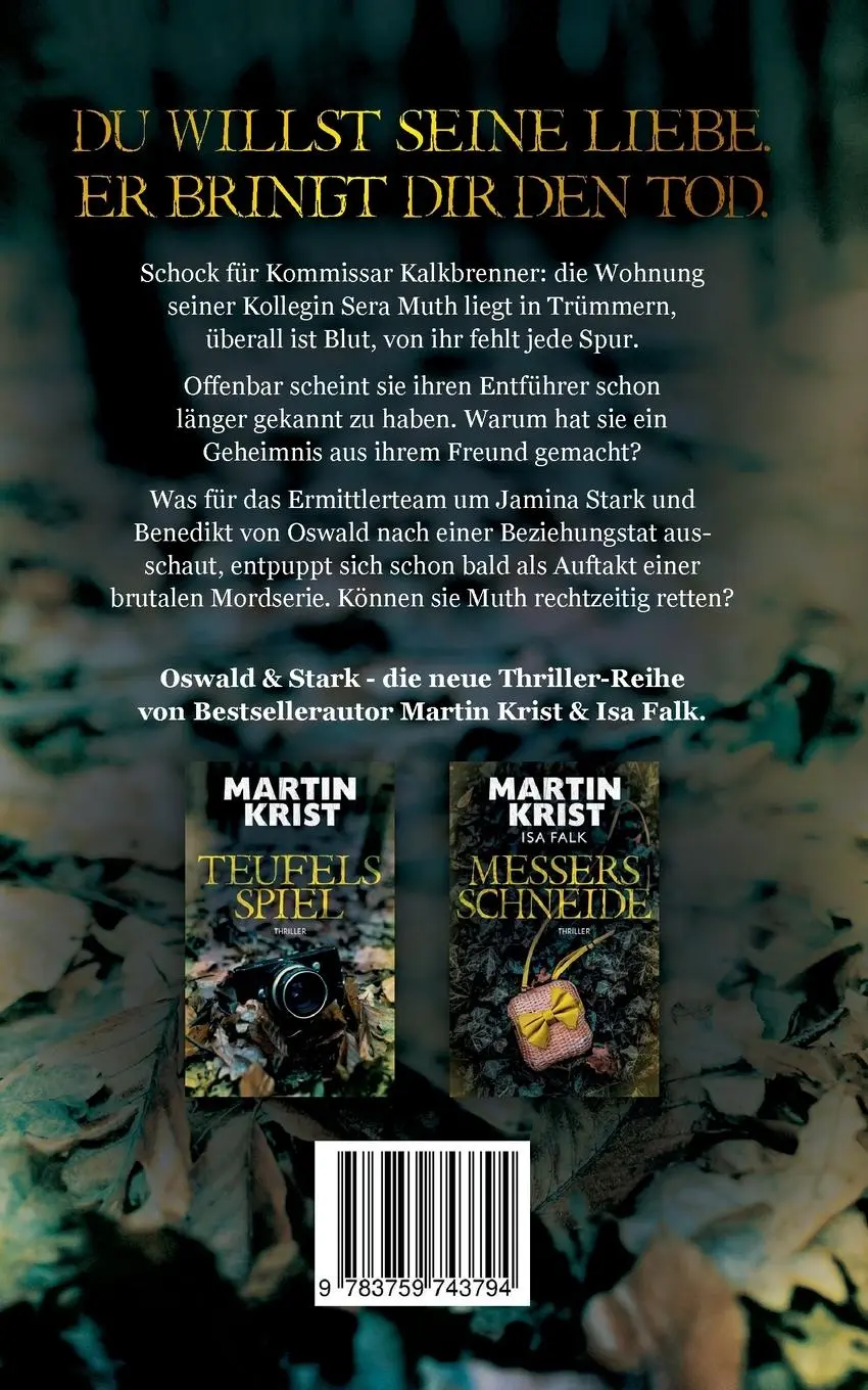 Rückseite: 9783759743794 | Teufels Spiel | Thriller | Martin Krist | Taschenbuch | Oswald &amp; Stark