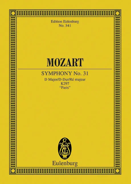 Cover: 9783795763794 | Symphony No.31 In D 'Paris' KV.297 | Wolfgang Amadeus Mozart | Deutsch