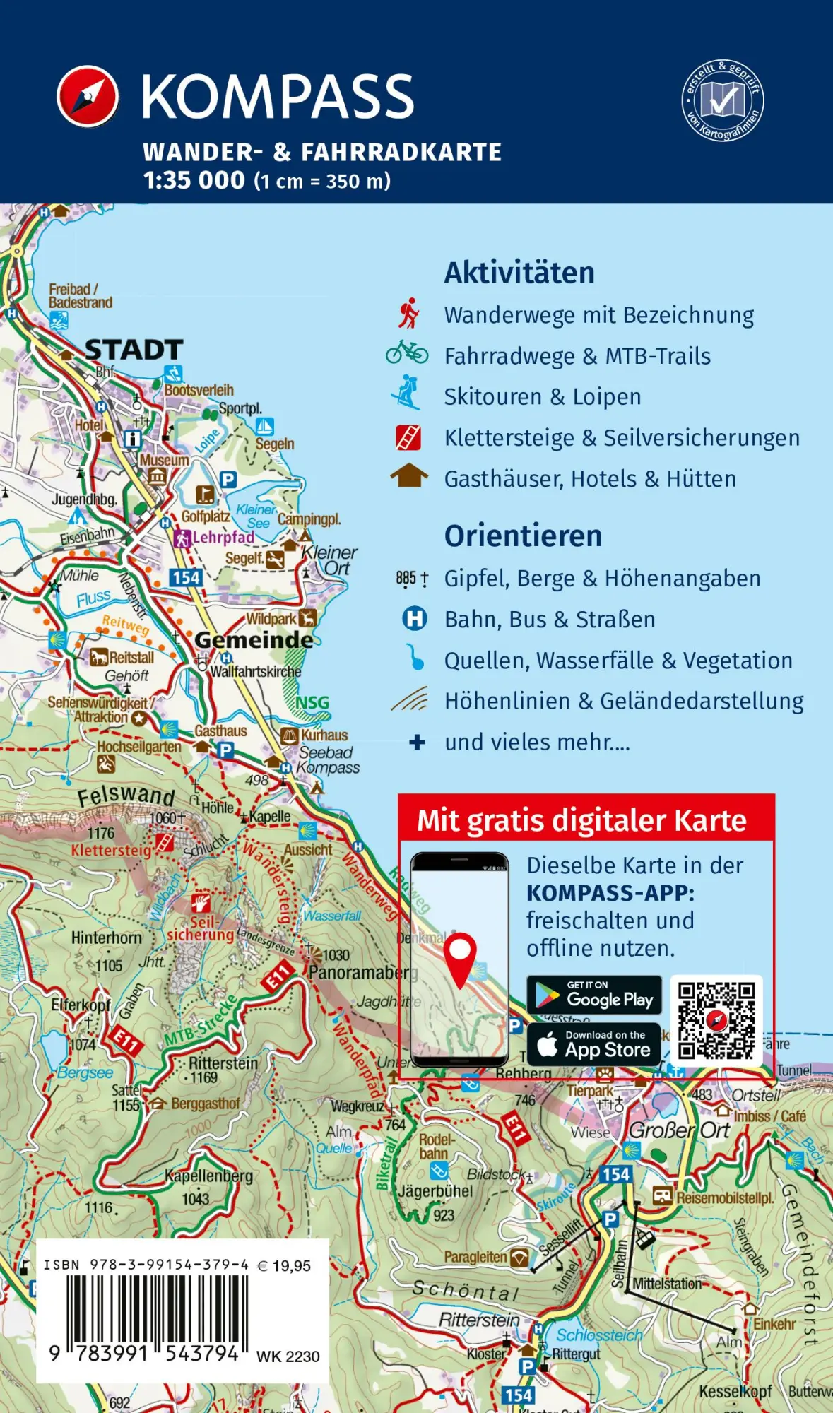 Rückseite: 9783991543794 | KOMPASS Wanderkarten-Set 2230 Mallorca (4 Karten) 1:35.000 | 4 Bde/Tle