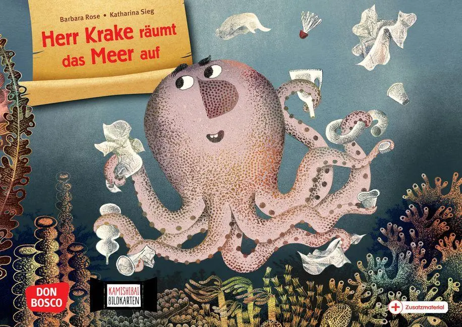 Cover: 4260694923894 | Herr Krake räumt das Meer auf. Kamishibai Bildkartenset | Barbara Rose