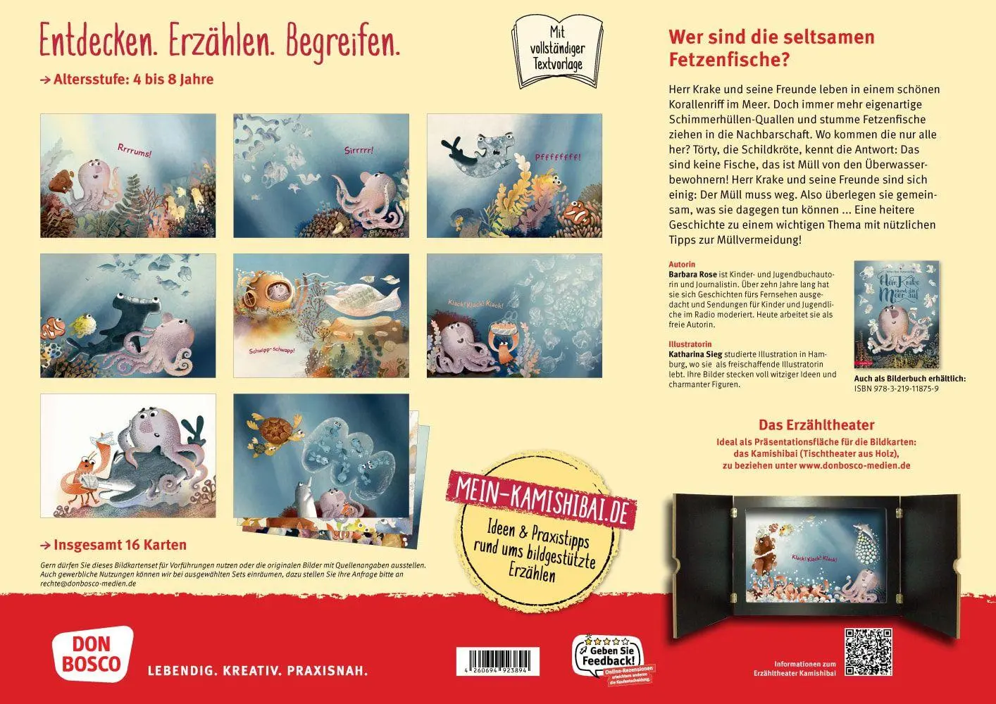 Bild: 4260694923894 | Herr Krake räumt das Meer auf. Kamishibai Bildkartenset | Barbara Rose