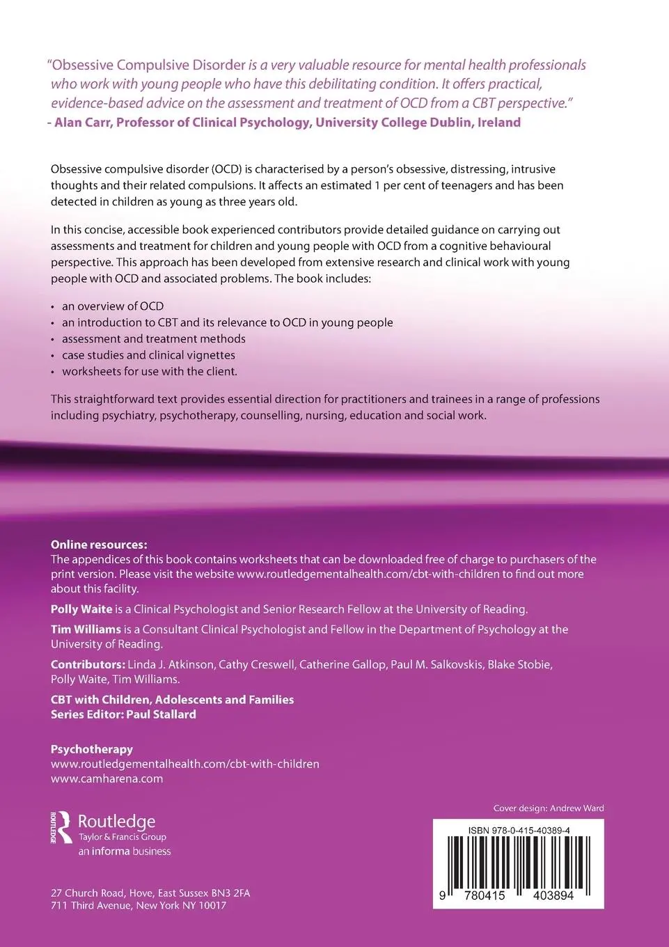 Rückseite: 9780415403894 | Obsessive Compulsive Disorder | Polly Waite (u. a.) | Taschenbuch