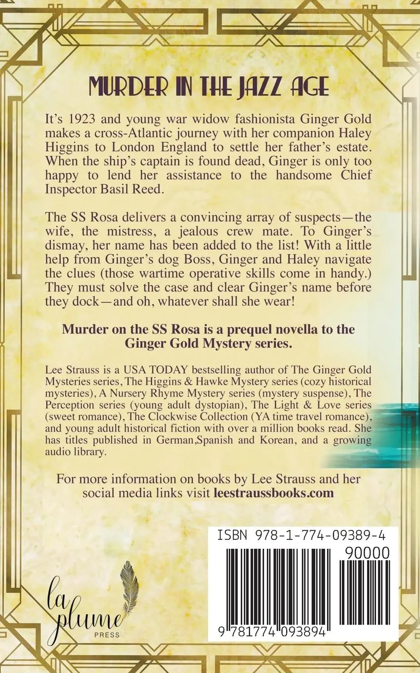 Rückseite: 9781774093894 | Murder on the SS Rosa | Lee Strauss | Taschenbuch | Englisch | 2023