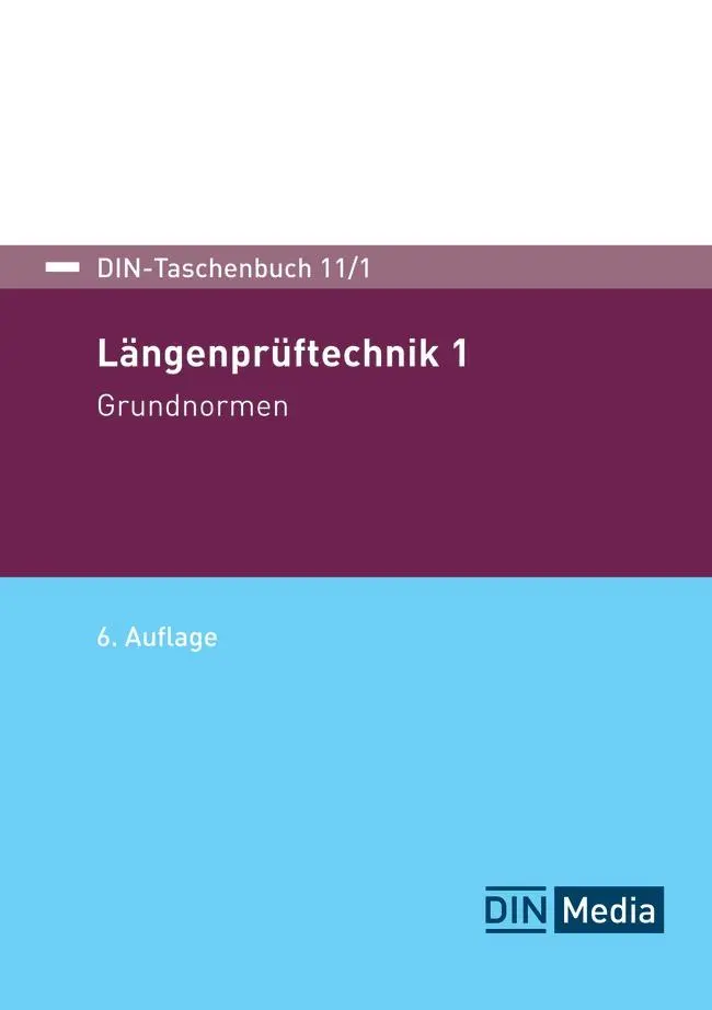 Cover: 9783410393894 | Längenprüftechnik 1 | Grundnormen | DIN e. V. | Taschenbuch | 544 S.