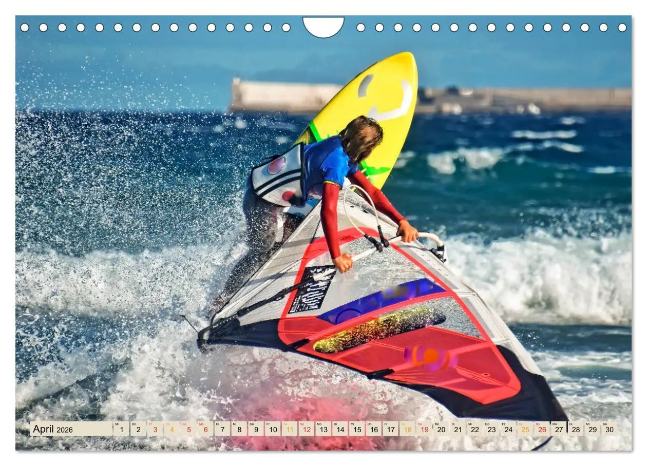 Bild: 9783457923894 | Windsurfing - extrem cool (Wandkalender 2026 DIN A4 quer), CALVENDO...