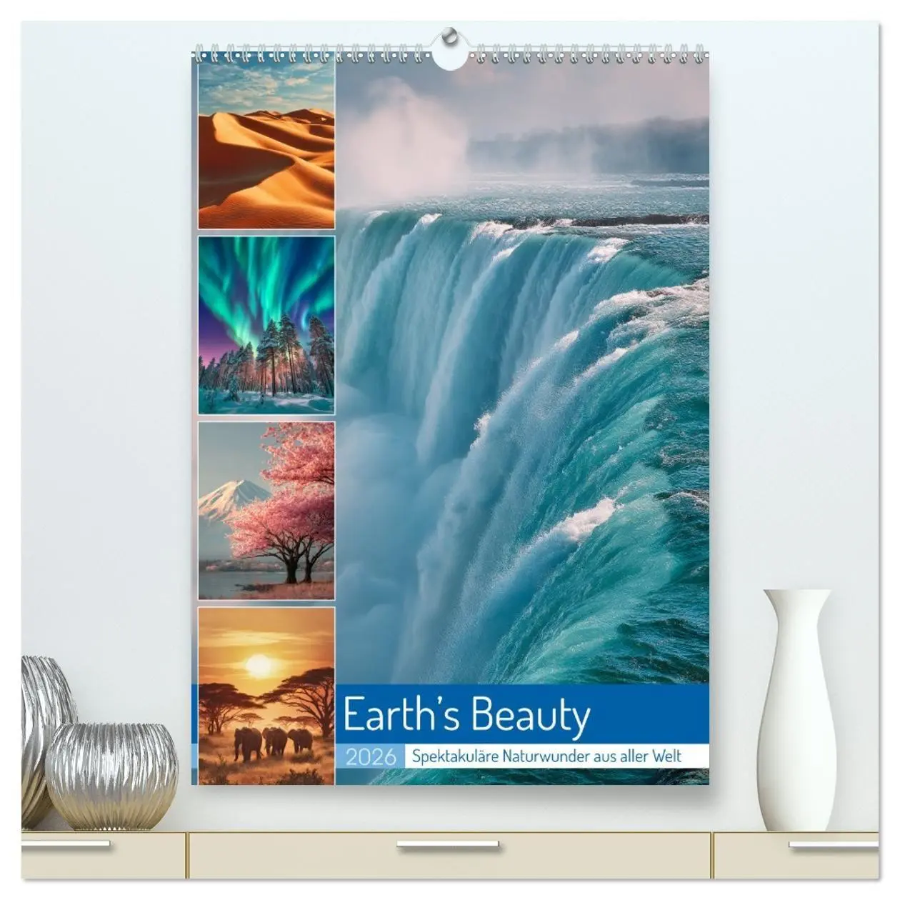 Cover: 9783516703894 | Earth's Beauty (hochwertiger Premium Wandkalender 2026 DIN A2...