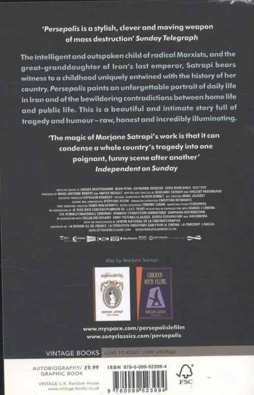 Rückseite: 9780099523994 | Persepolis I &amp; II | The Story of a Childhood and The Story of a Return