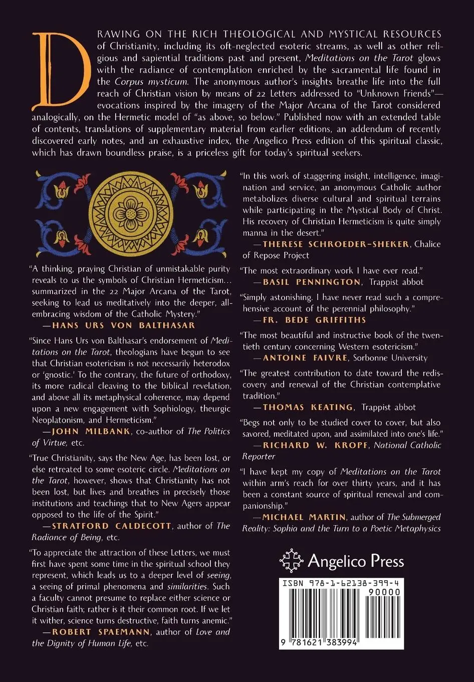 Rückseite: 9781621383994 | Meditations on the Tarot | A Journey into Christian Hermeticism | Buch