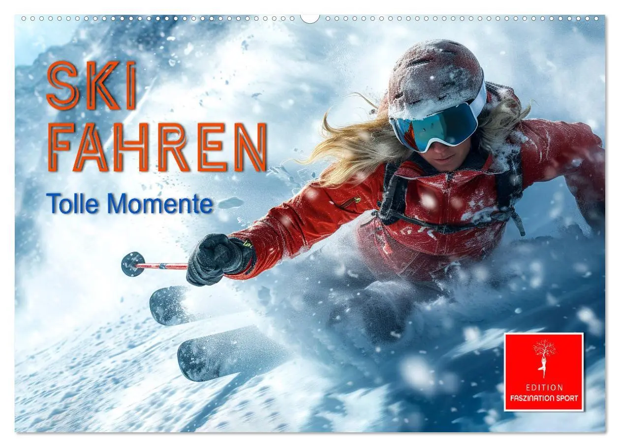 Cover: 9783457463994 | Skifahren - tolle Momente (Wandkalender 2026 DIN A2 quer), CALVENDO...