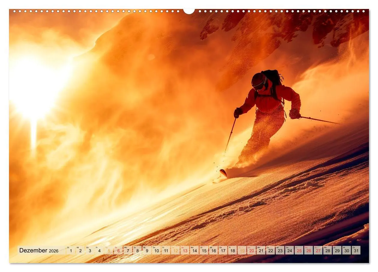 Bild: 9783457463994 | Skifahren - tolle Momente (Wandkalender 2026 DIN A2 quer), CALVENDO...