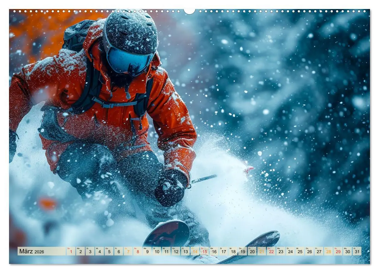 Bild: 9783457463994 | Skifahren - tolle Momente (Wandkalender 2026 DIN A2 quer), CALVENDO...