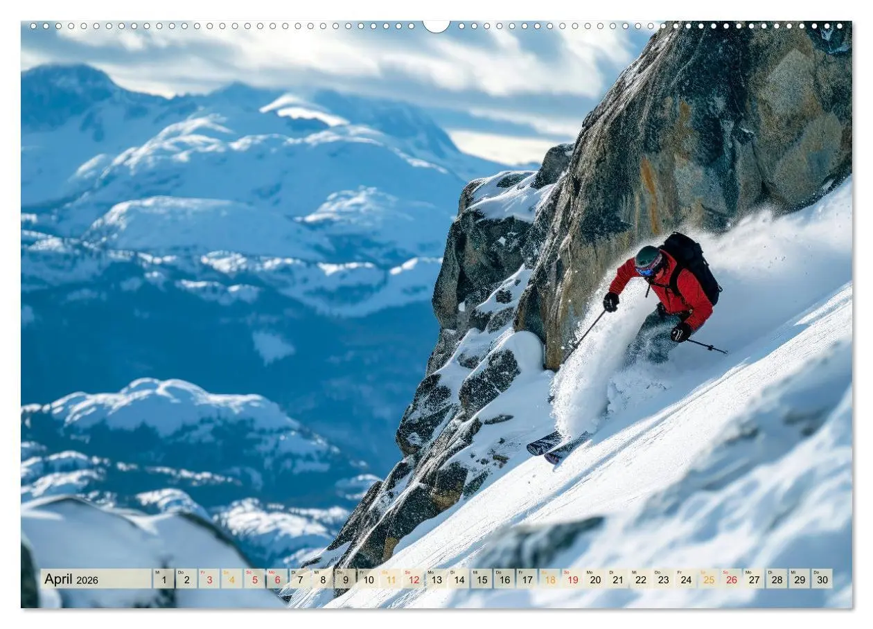 Bild: 9783457463994 | Skifahren - tolle Momente (Wandkalender 2026 DIN A2 quer), CALVENDO...
