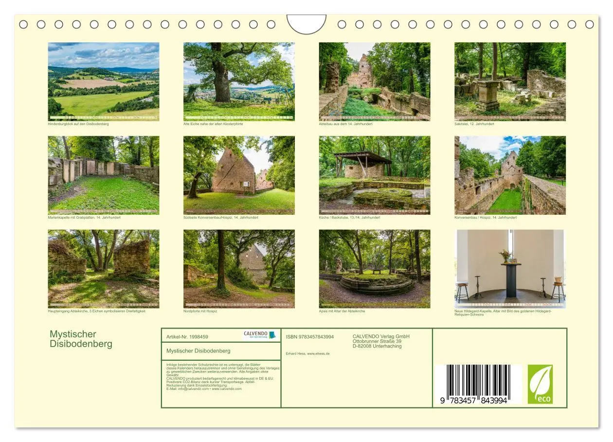 Bild: 9783457843994 | Mystischer Disibodenberg (Wandkalender 2026 DIN A4 quer), CALVENDO...