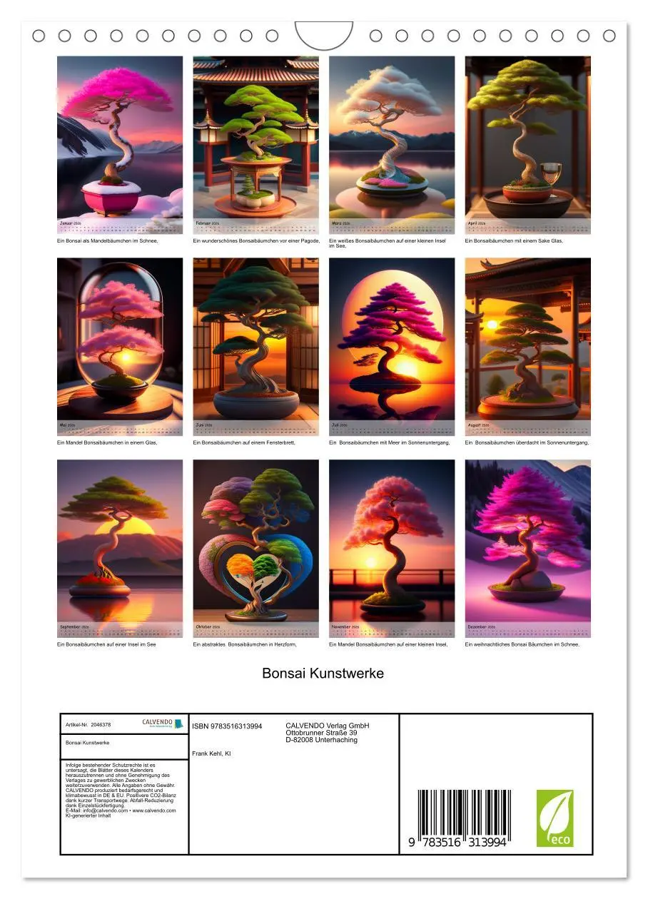 Bild: 9783516313994 | Bonsai Kunstwerke (Wandkalender 2026 DIN A4 hoch), CALVENDO...