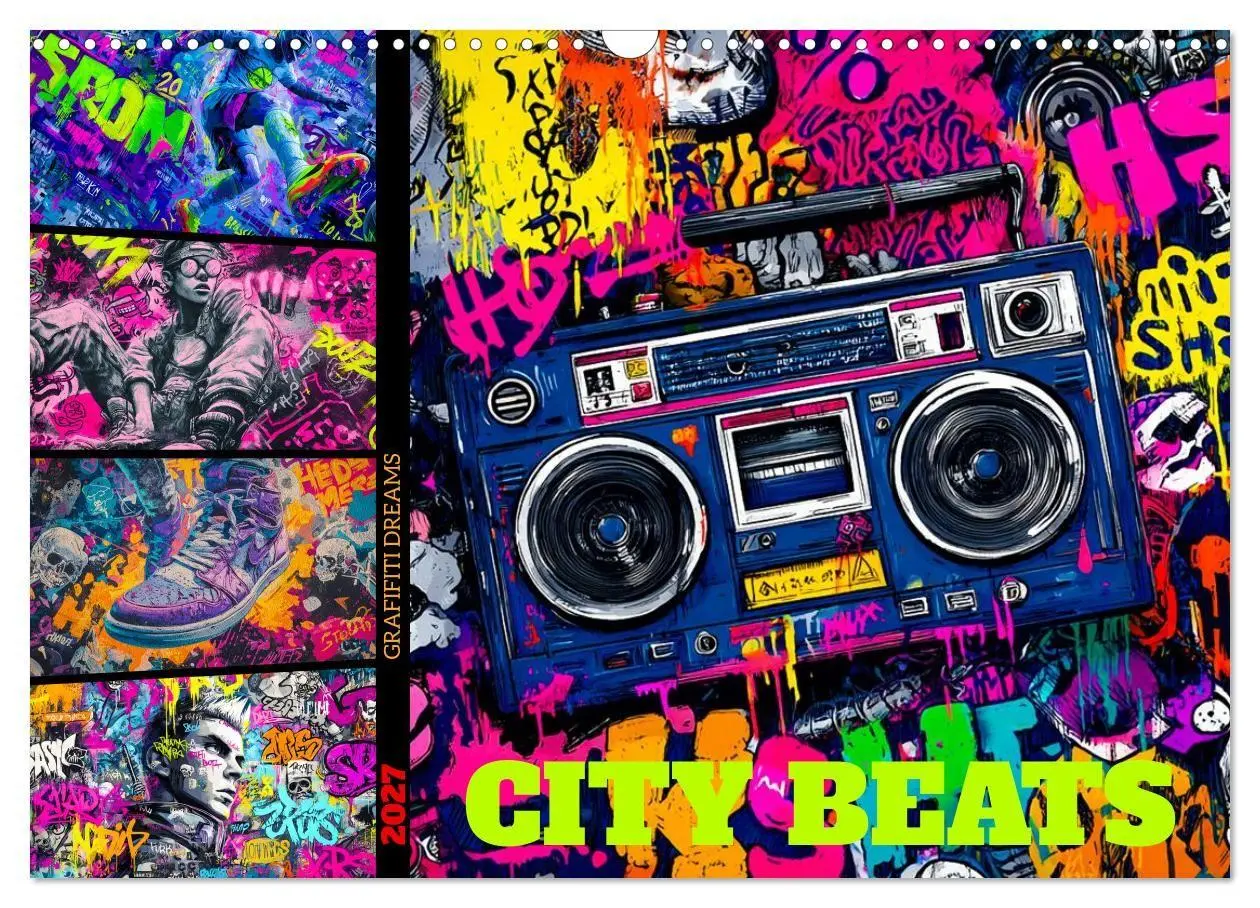 Cover: 9783516793994 | City Beats - Graffiti Dreams (Wandkalender 2027 DIN A3 quer),...