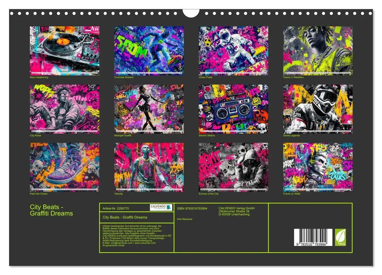 Bild: 9783516793994 | City Beats - Graffiti Dreams (Wandkalender 2027 DIN A3 quer),...