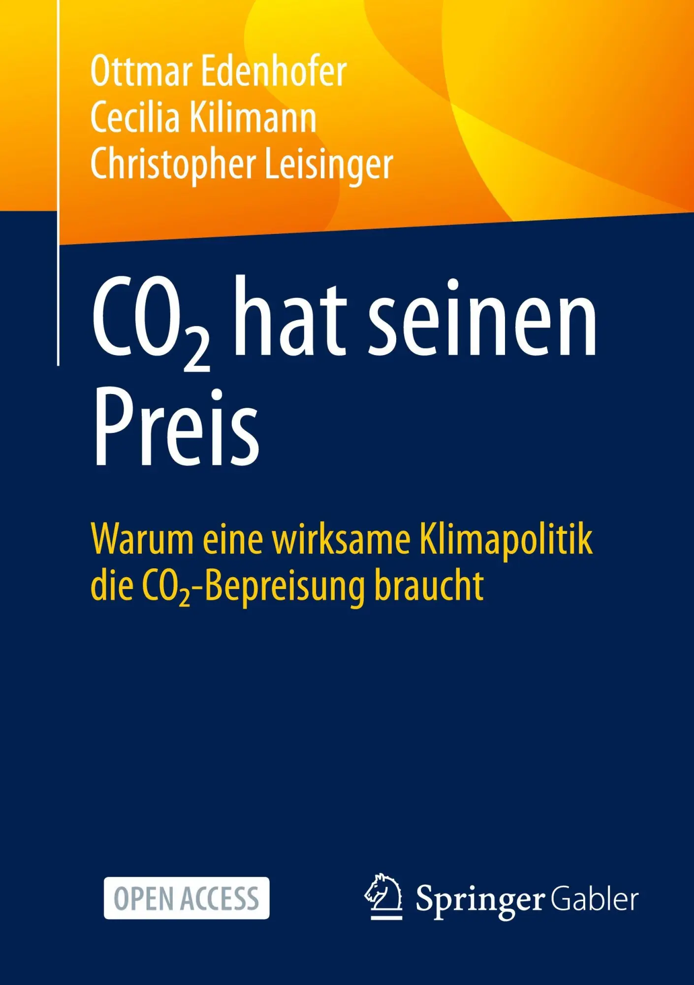 Cover: 9783658503994 | CO¿ hat seinen Preis | Ottmar Edenhofer (u. a.) | Taschenbuch | xiv