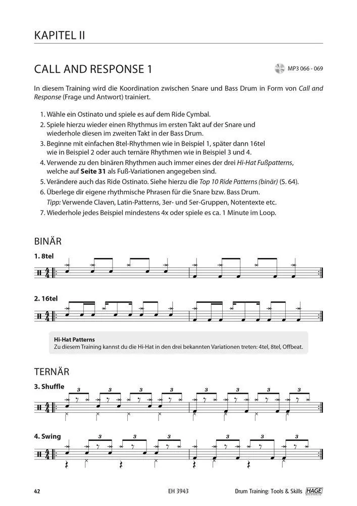 Bild: 9783866263994 | Drum Training Tools &amp; Skills (mit Daten-DVD) | Patrick Metzger | Buch