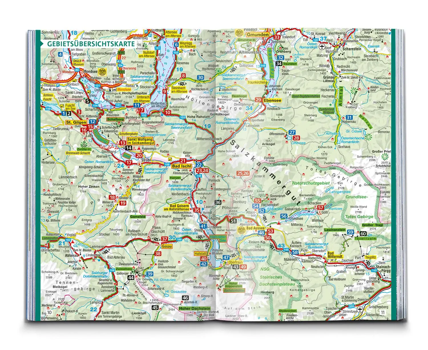 Bild: 9783991213994 | KOMPASS Wanderführer Salzkammergut, 60 Touren mit Extra-Tourenkarte