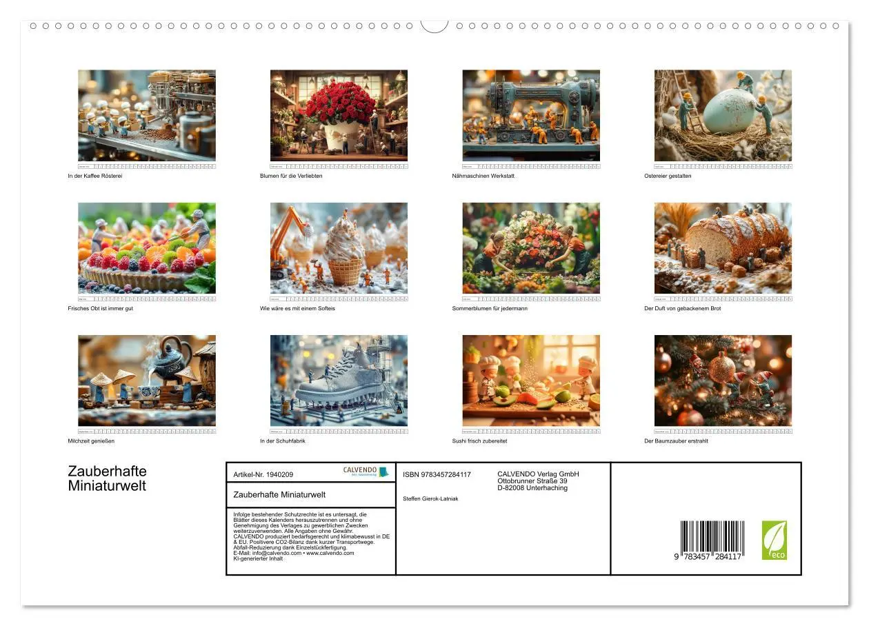 Bild: 9783457284094 | Zauberhafte Miniaturwelt (hochwertiger Premium Wandkalender 2026...