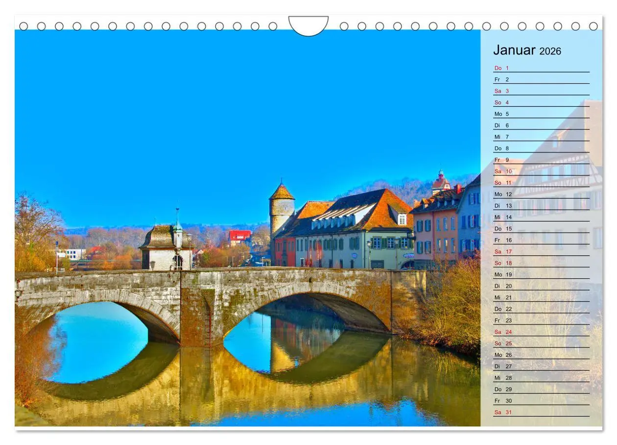 Bild: 9783457724194 | Hohenlohe - Natur und Altstadt (Wandkalender 2026 DIN A4 quer),...