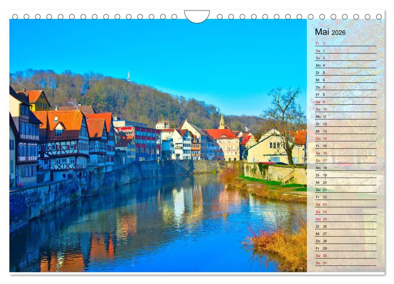 Bild: 9783457724194 | Hohenlohe - Natur und Altstadt (Wandkalender 2026 DIN A4 quer),...