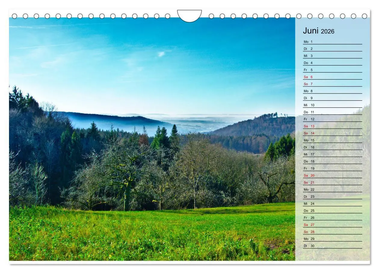 Bild: 9783457724194 | Hohenlohe - Natur und Altstadt (Wandkalender 2026 DIN A4 quer),...