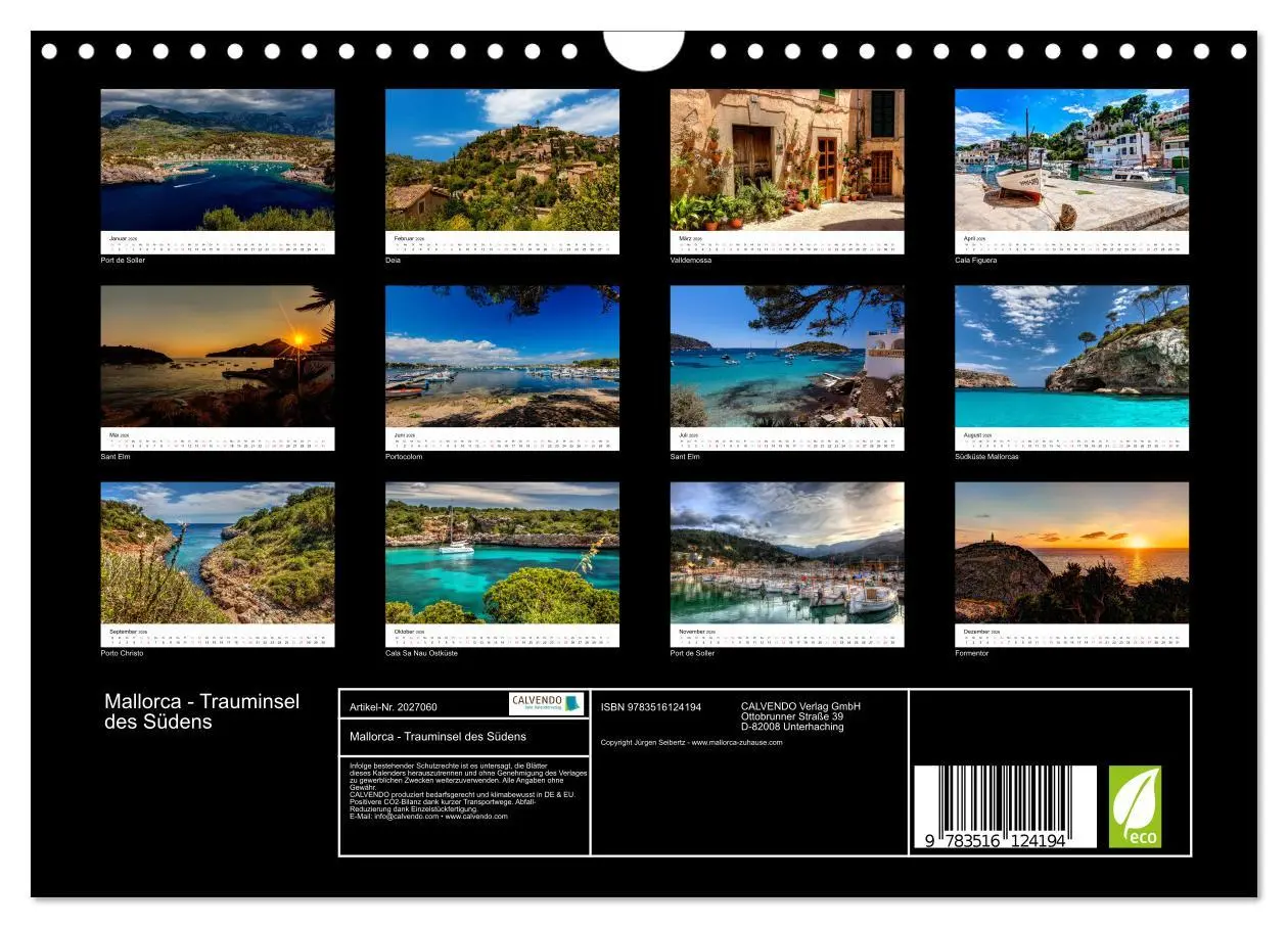 Bild: 9783516124194 | Mallorca - Trauminsel des Südens (Wandkalender 2026 DIN A4 quer),...