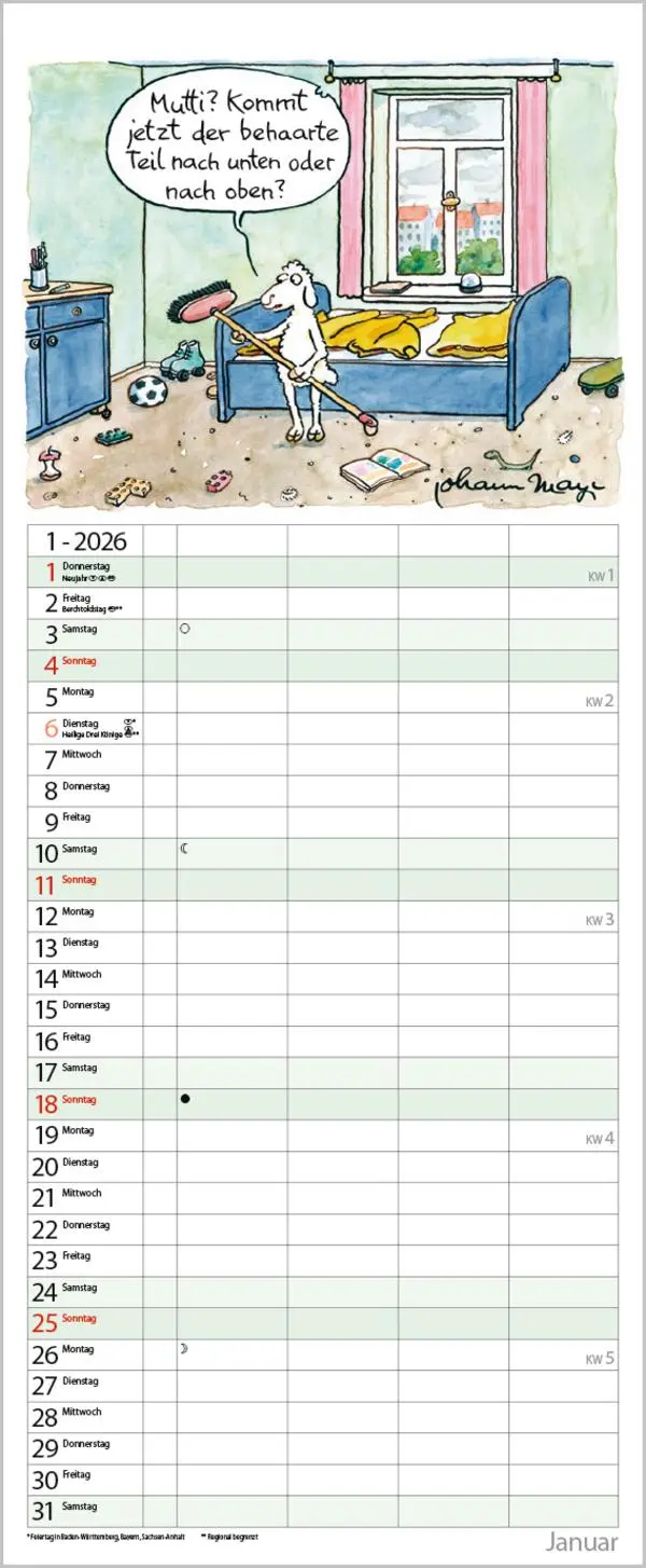 Bild: 9783731884194 | Tierisches Familienglück 2026 | Verlag Korsch | Kalender | 14 S.