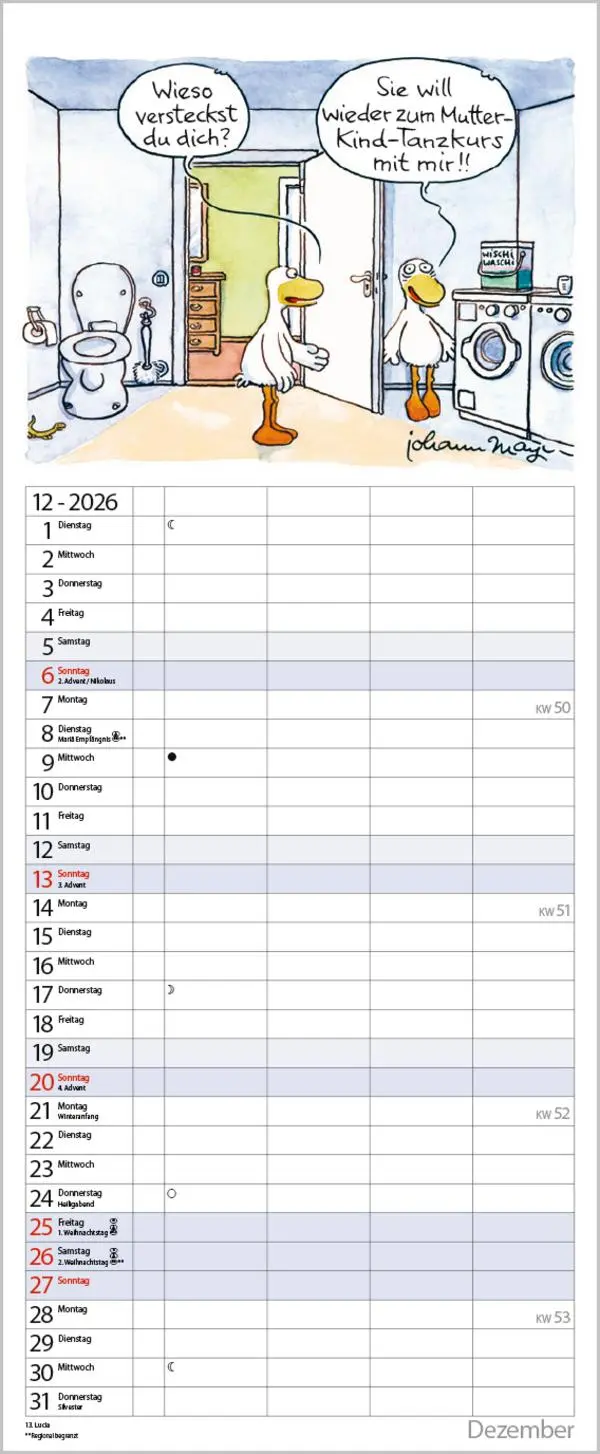 Bild: 9783731884194 | Tierisches Familienglück 2026 | Verlag Korsch | Kalender | 14 S.