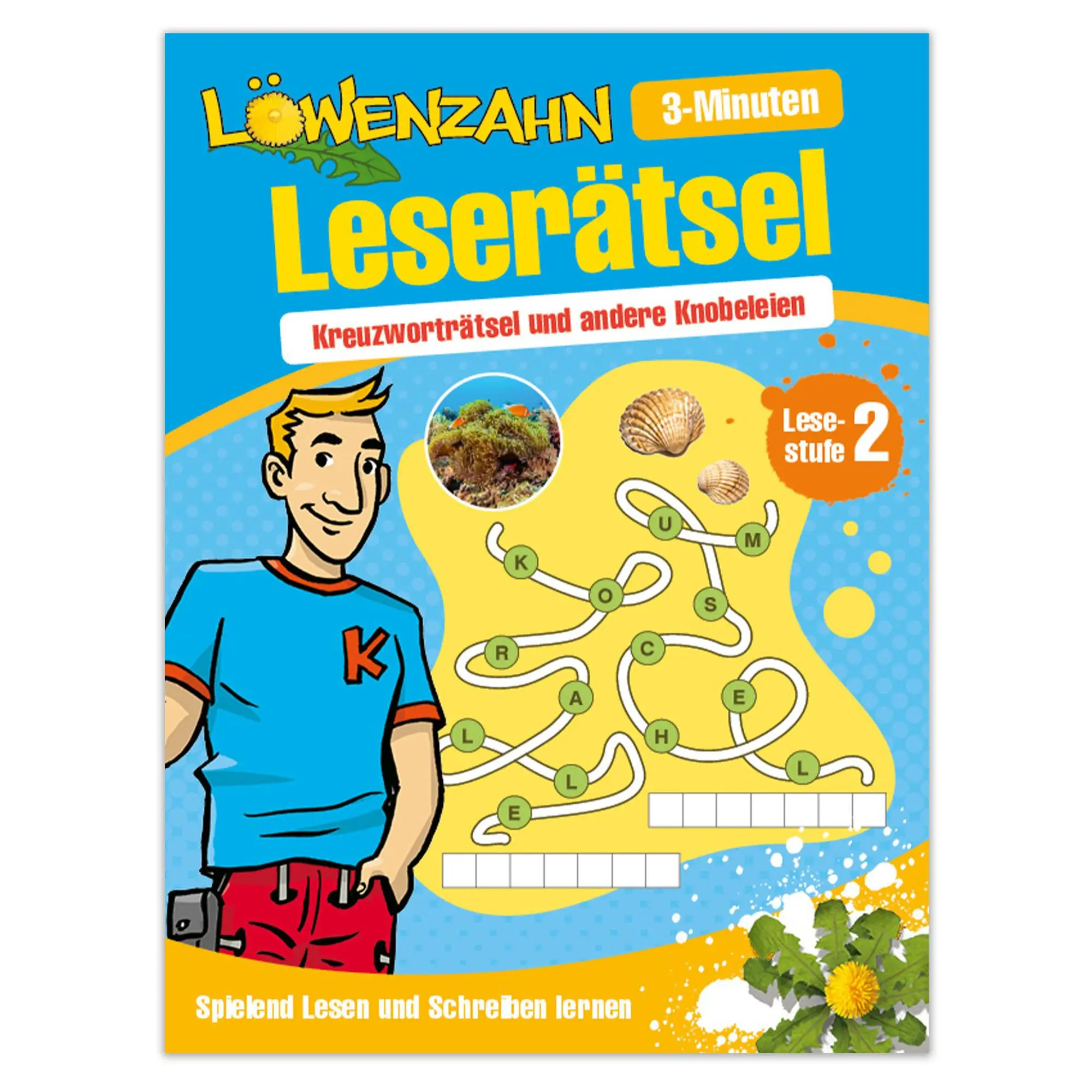 Cover: 9783963474194 | Löwenzahn-3-Minuten Leserätsel: Kreuzworträtsel und andere Knobeleien