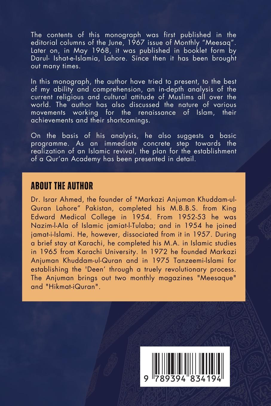 Rückseite: 9789394834194 | Islamic Renaissance - The Real Task Ahead | Israr Ahmad | Taschenbuch