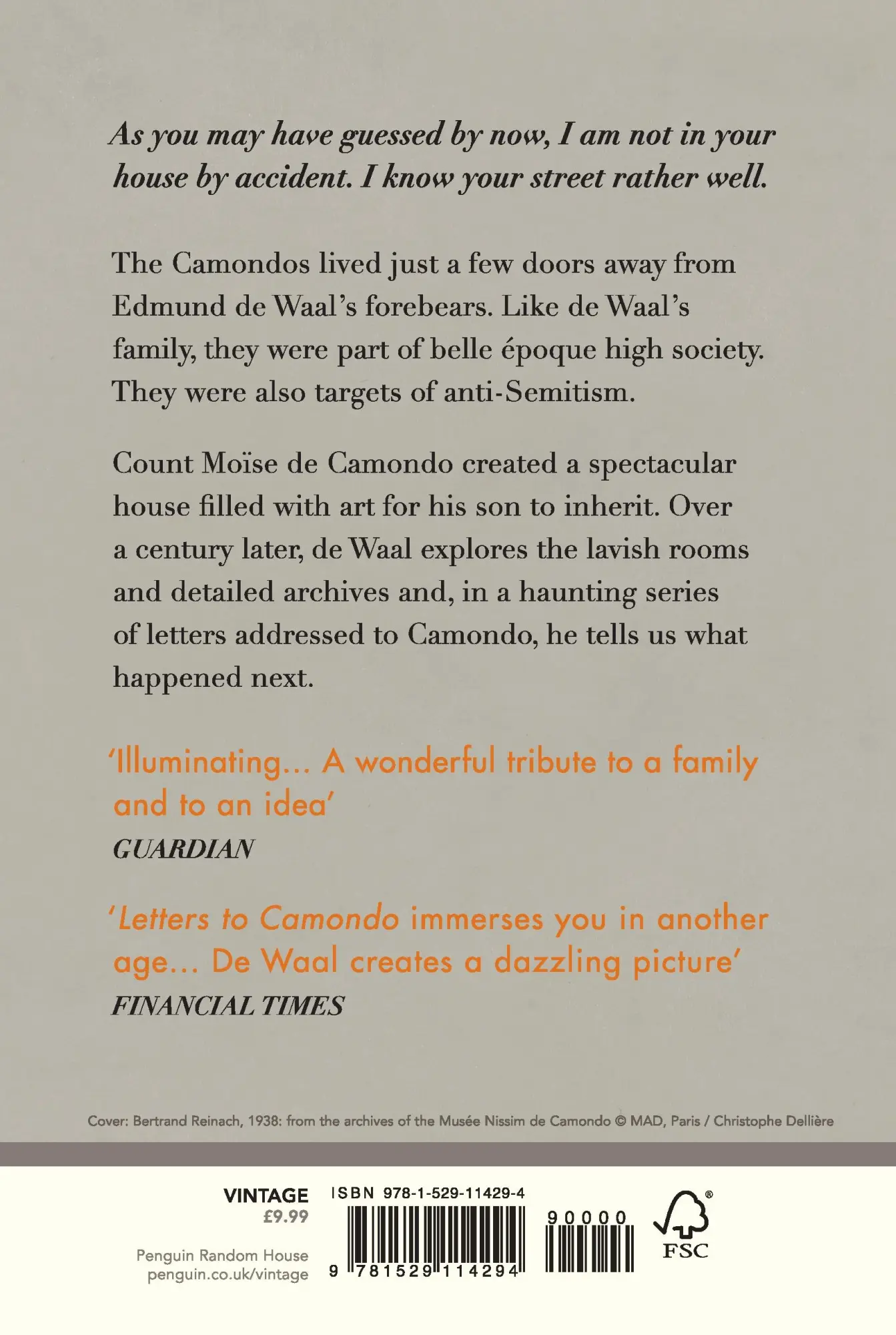 Rückseite: 9781529114294 | Letters to Camondo | Edmund de Waal | Taschenbuch | 192 S. | Englisch