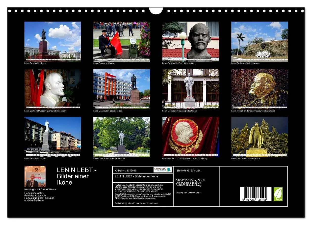 Bild: 9783516044294 | LENIN LEBT - Bilder einer Ikone (Wandkalender 2026 DIN A3 quer),...