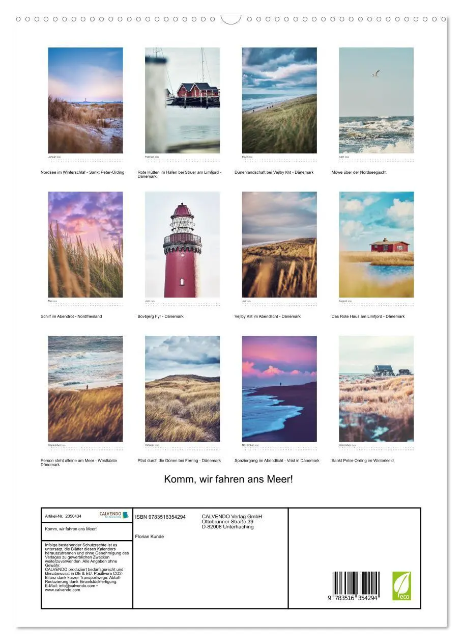 Bild: 9783516354294 | Komm, wir fahren ans Meer! (hochwertiger Premium Wandkalender 2026...