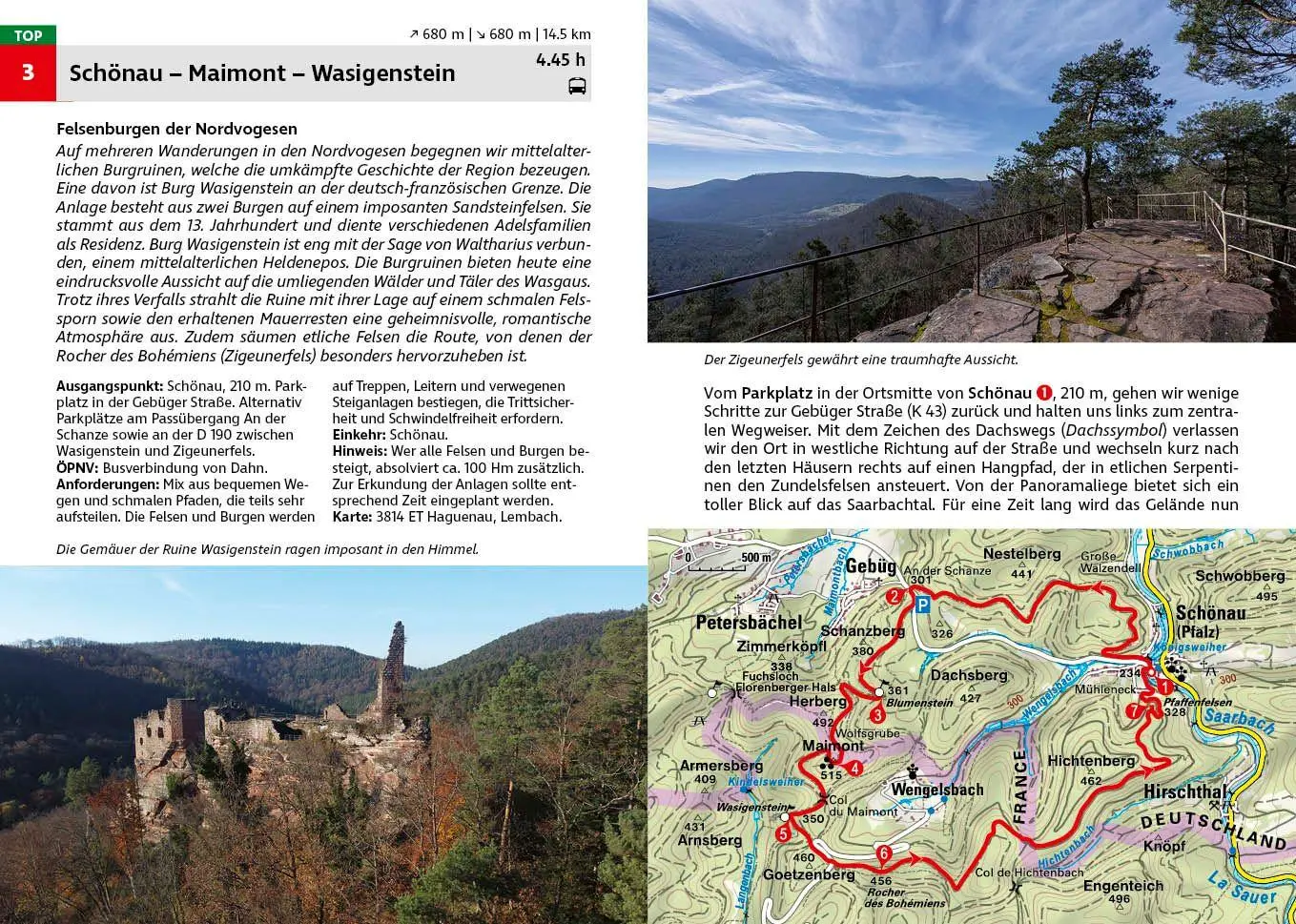 Bild: 9783763314294 | ROTHER Wanderführer Vogesen. 60 Touren zu Panoramagipfeln, Felsen,...