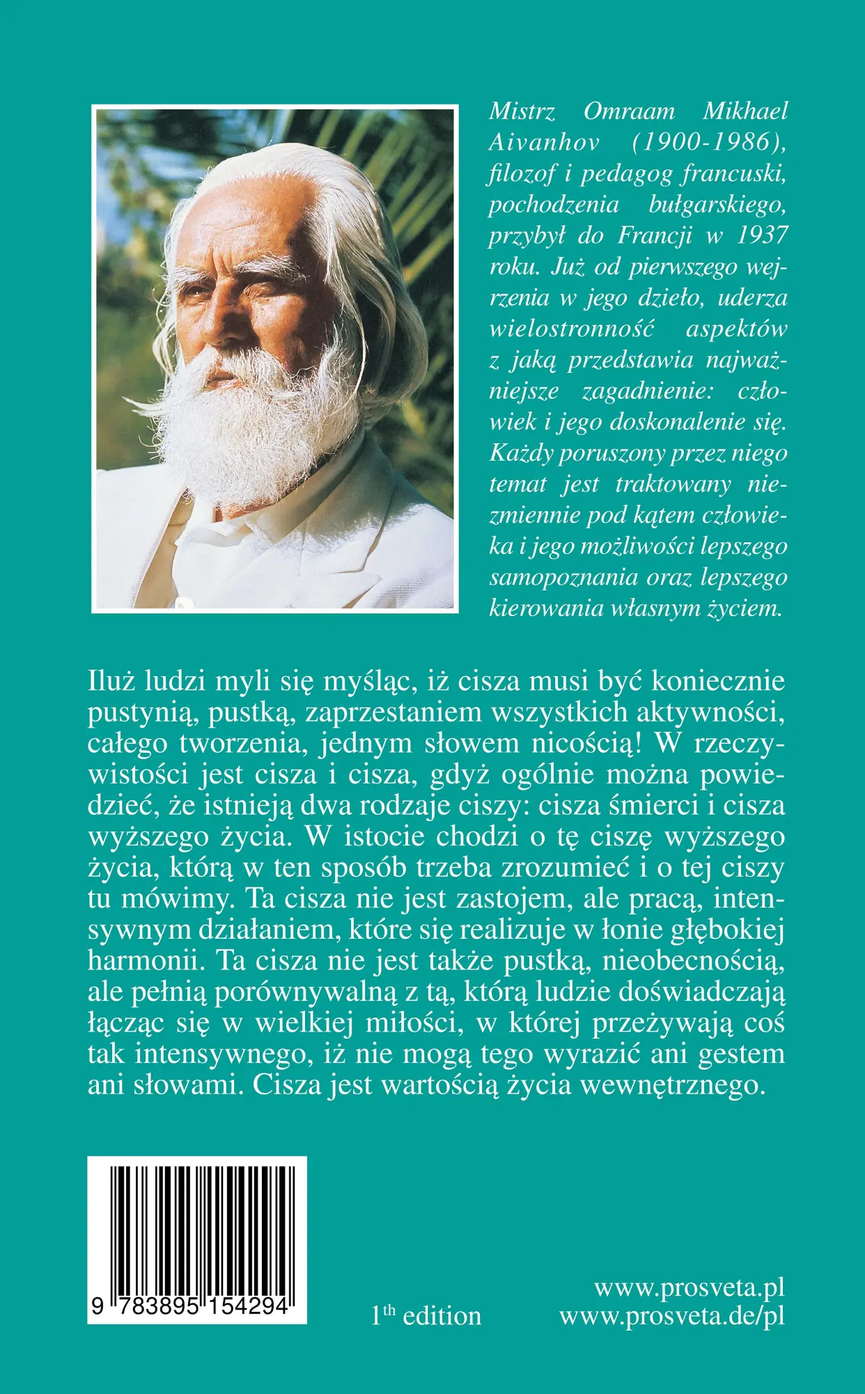 Rückseite: 9783895154294 | Droga ciszy | Omraam Mikhael Aivanhov | Taschenbuch | Izvor | Polnisch