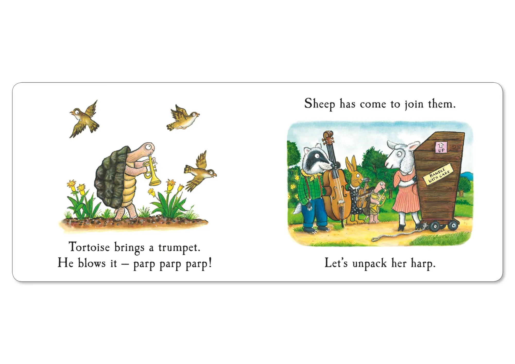 Bild: 9781529034394 | Badger's Band | A Lift-the-flap Story | Julia Donaldson | Buch | 12 S.